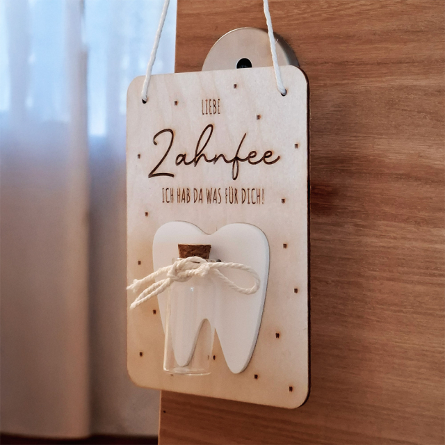 Zahnfee-Türschild